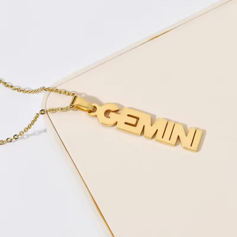 Gemini (Zwilling) Sternzeichen Kette – 18K