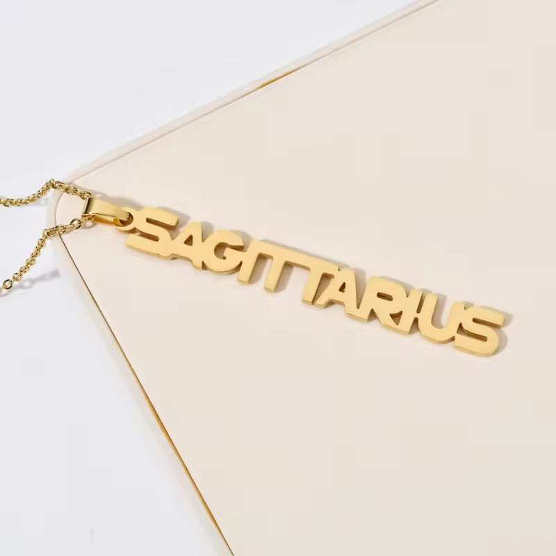 Sagittarius (Schütze) Sternzeichen Kette – 18K