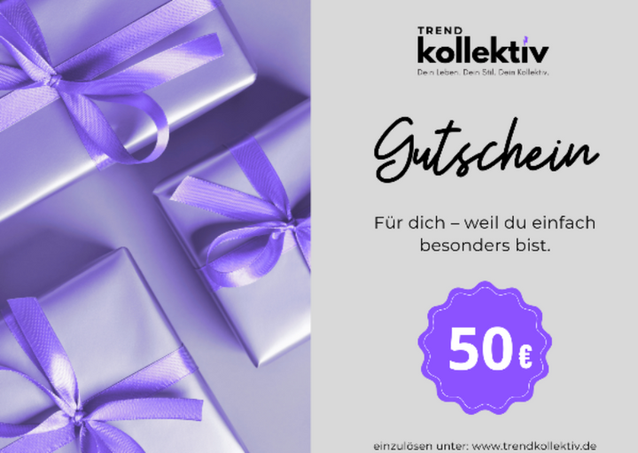 Gutschein zum ausdrucken für 50Euro bei TrEND Kollektiv