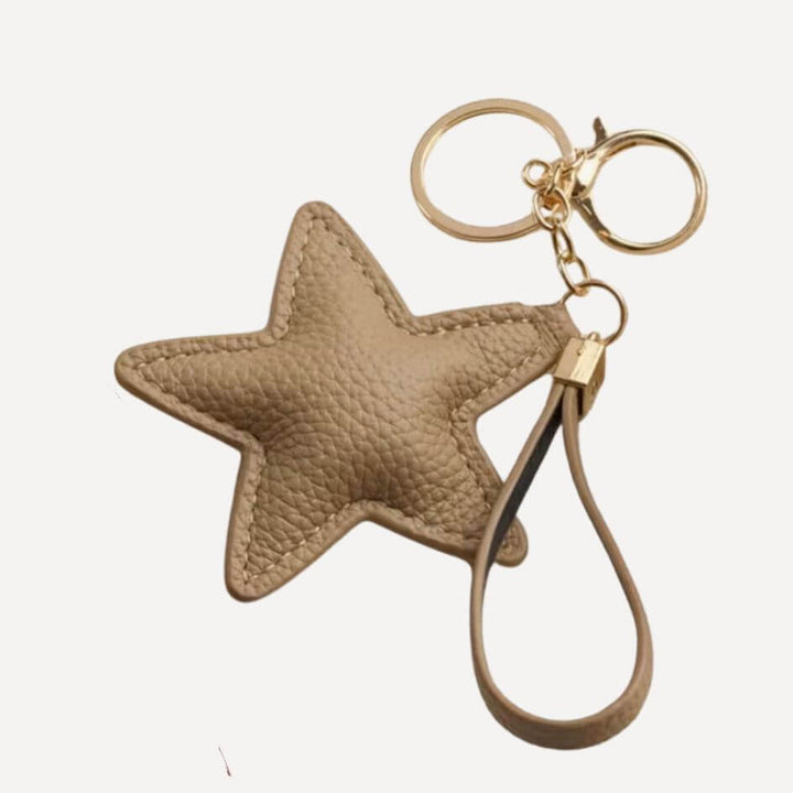 STAR TOUCH Taschenanhänger Sterne in Beige – TREND Kollektiv