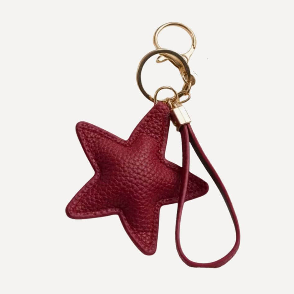 STAR TOUCH Taschenanhänger Sterne in Rot – TREND Kollektiv