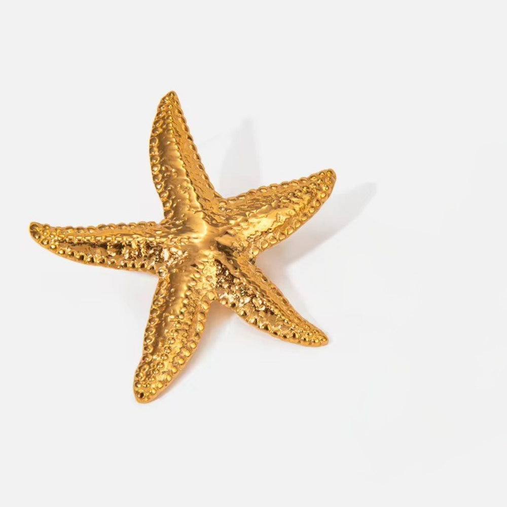 SEA STAR ÉCLAT Ohrringe Gold von TREND Kollektiv mit strukturierter Seesternform